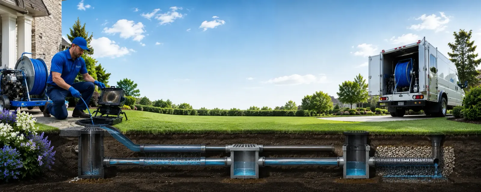 Outdoor drain cleaning information for Prairieburg, IA